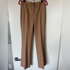 J. Crew Willa full-length flare pant in Italian city wool, camel blush
